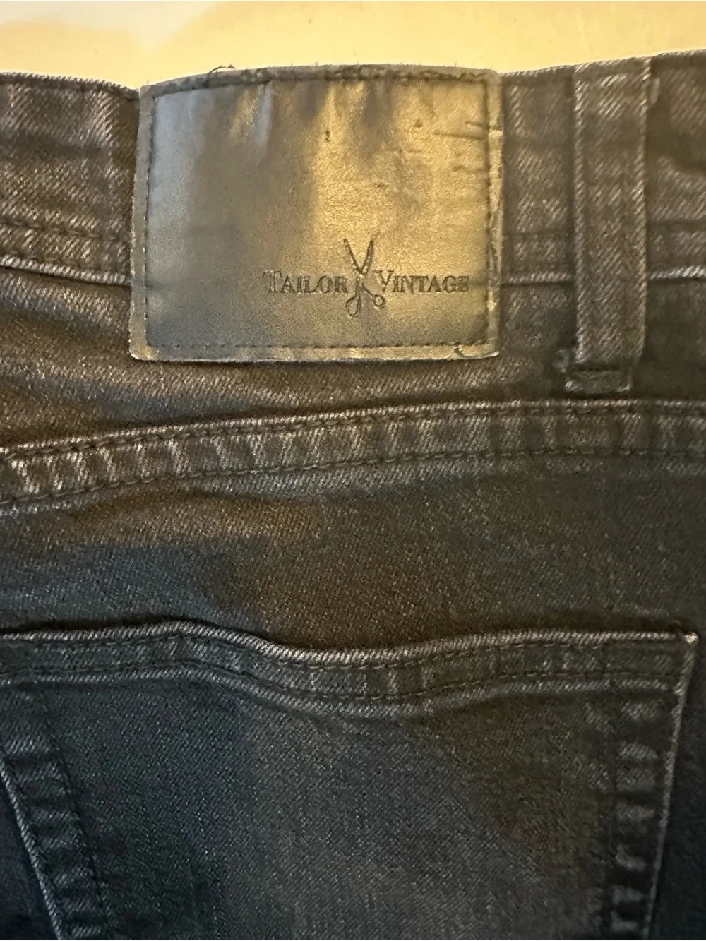 Tailor Vintage Men's Black Jeans